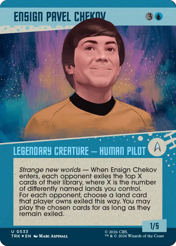 Ensign Pavel Chekov (Showcase) (Surge Foil) [Star Trek]