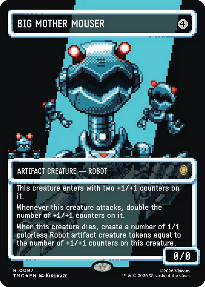 Big Mother Mouser (Borderless) (Surge Foil) [Teenage Mutant Ninja Turtles Commander]