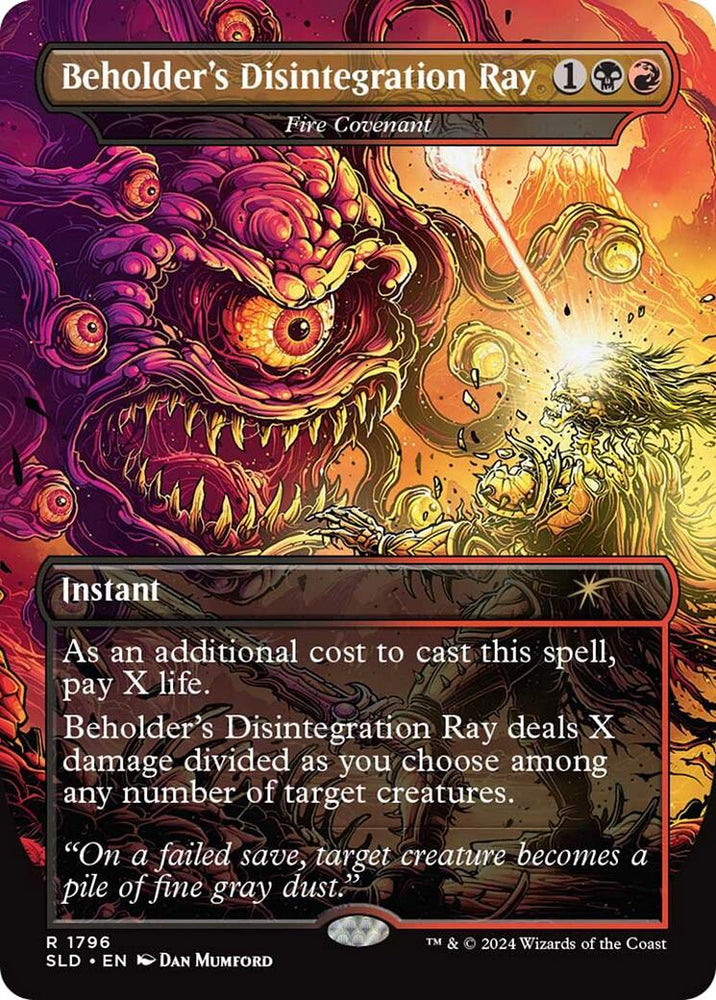 Beholder's Disintegration Ray - Fire Covenant [Secret Lair Drop Series]