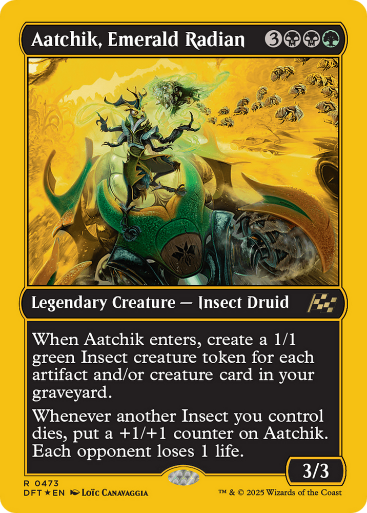 Aatchik, Emerald Radian (First-Place Foil) [Aetherdrift]