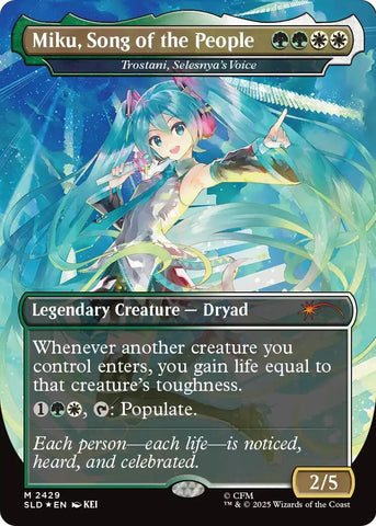 Miku, Song of the People - Trostani, Selesnya's Voice [Secret Lair Drop Series]