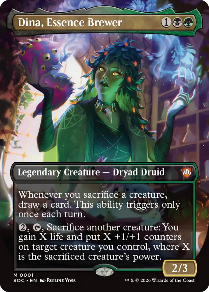 Dina, Essence Brewer (Borderless) [Secrets of Strixhaven Commander]