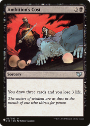 Ambition's Cost [The List Reprints]