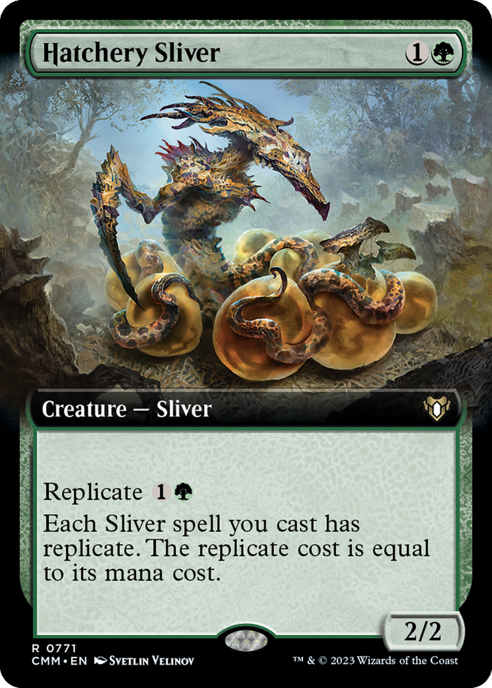 Hatchery Sliver (Extended Art) [Commander Masters]