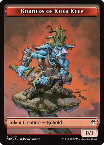 Kobolds of Kher Keep // Map Double-Sided Token [Reality Fracture Commander Tokens]