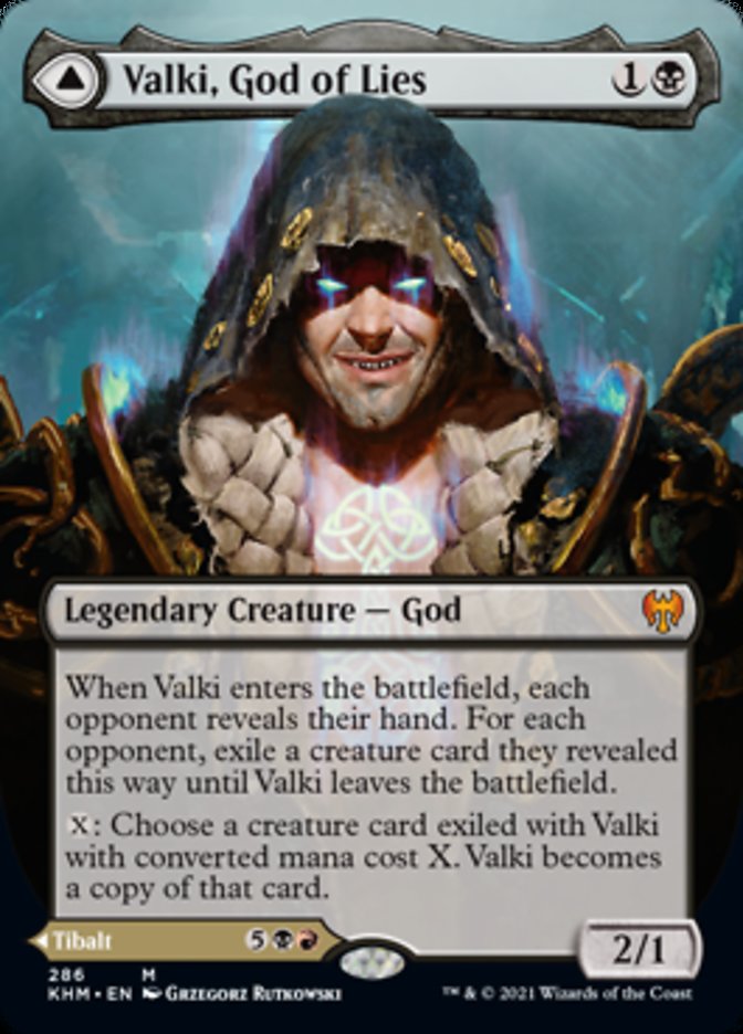 Valki, God of Lies // Tibalt, Cosmic Impostor (Borderless) [Kaldheim]